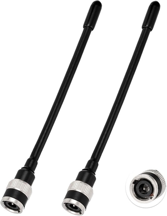 Superbat UHF Antenna 400-470MHz Two Way Radio Antenna with BNC Male Connector CB Handheld/Portable Radio Transceiver Antenna Wireless Walkie Talkie Antenna 2-Pack