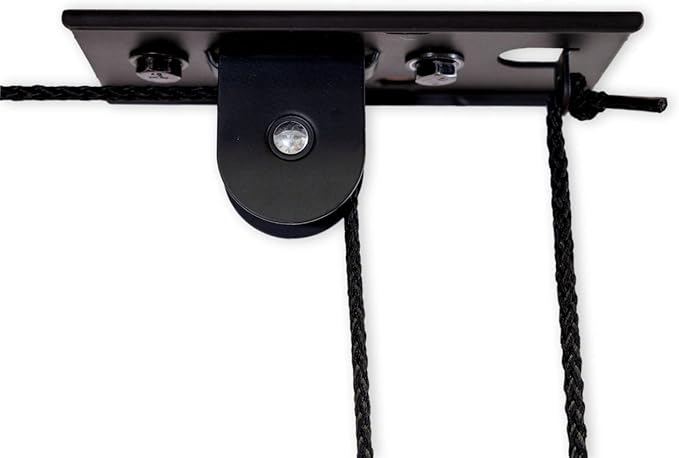 StoreYourBoard Cargo Box Pulley System – Heavy-Duty Garage Hoist Lift for Rooftop Carriers – Garage Storage & Garage Organization Ceiling Hoist with Pulley – Holds 150 lbs - Fits 10-14 ft Ceilings
