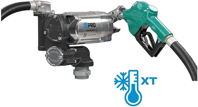 GPRO - V20 Series Fuel Transfer Pump, 1 Inch Outlet, Automatic Nozzle- For Extreme Temperatures, 20 GPM, 115 Volt (171000-53)