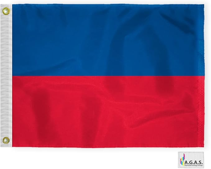 AGAS Echo Code E Marine Signal 1.5x2 Ft Flag - Printed 200D Nylon - Canvas Header - Brass Grommets - Colorfast & Stitched Edges - Nautical Boat Flag - Naval Code Signal Flag.