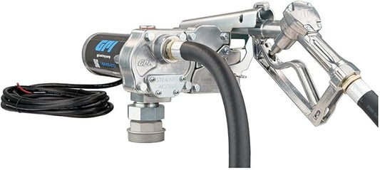 GPI - M-150 Series Fuel Transfer Pump, Manual Shut-Off Unleaded Nozzle, 15 GPM, 12 Volt (110000-99)