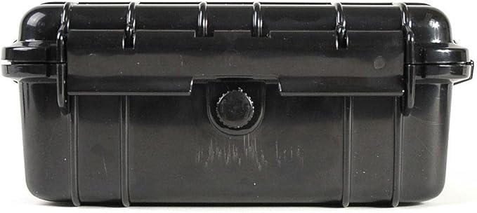 8" Weatherproof Equipment Case, made of Polypropylene Plastic, Black, 7.5" X 5" X 3.25"