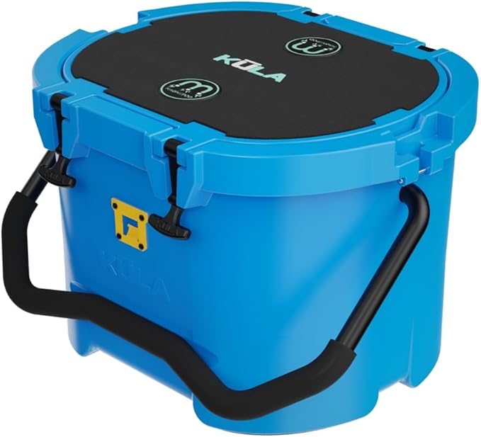 Bote Kula Hard Shell MAGNEPod Compatible Cooler Travel Handle Rubber Closure Gatorshell Construction Strong Insulation 10 Gallon Capacity Portable Fishing Seat Multiple Colors