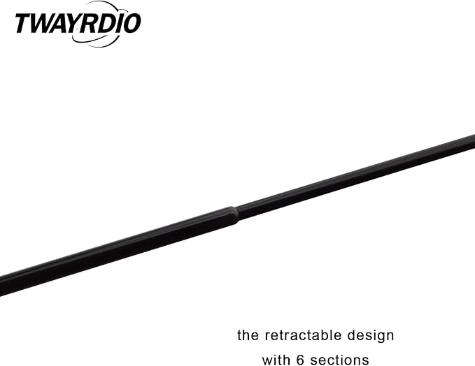 TWAYRDIO Dual Band VHF UHF Ham Radio Telescopic Antenna SMA Male 42 inch Retractable Replacement Long Antenna for Walkie Talkie Yaesu Vertex VX-3R VX-132 WOUNXUN KG-UV8D TYT Radios