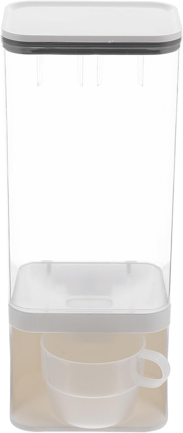 NUOBESTY Wall-mounted Pet Food Storage Container with Airtight Seal and Cup Sealed Dispenser for Dog Cat and Bird Food Snack Tank for Fresh Dry Preservation