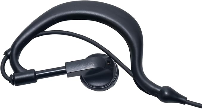 Earpiece Headset with MIC PTT for Cobra Microtalk Px655 Px650 Cxt195 Walkie Talkie Two Way Radio G Shape 4 Pack
