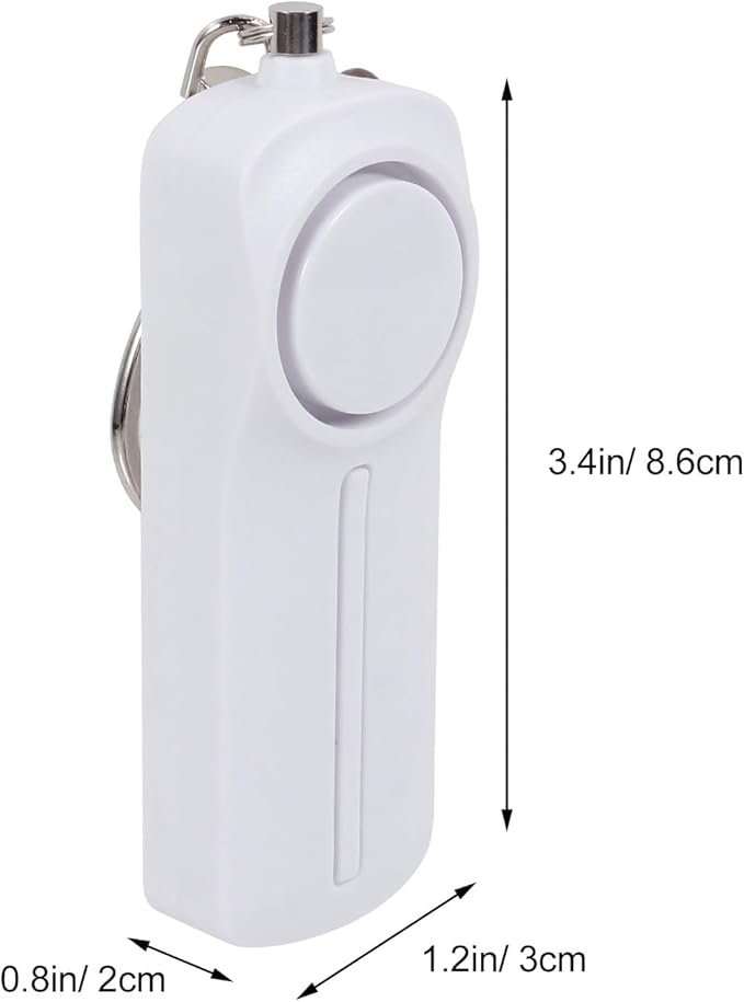 Personal Alarm Emergency Safety Alarm Keychain with Loud Siren and LED Light for Women Portable Reusable for