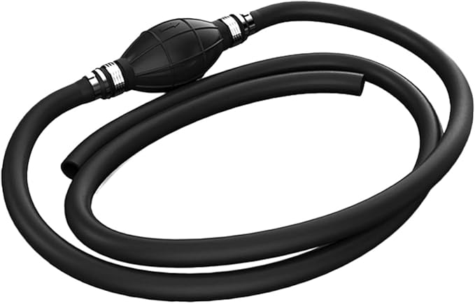 UPKOCH Manual Car Fuel Transfer Pump with Thick Hose Hand Siphon Gasoline and for Automotive Fuel and Water Transfer Easy Use for Emergency Liquid Pumping