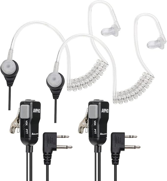 Midland AVPH4 Ear-Clip Headsets GMRS Radios (6-Pack)