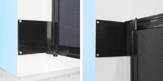 Versare Room Divider 360 Wall-Mounted Folding Partition | Locking Wheels | Temporary Room Separator | 14' x 5' Dark Gray SoundSorb Panels