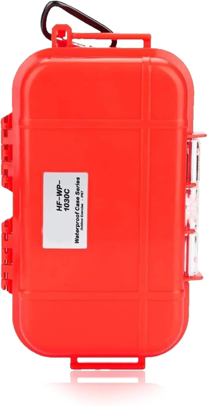 Dry Box Outdoor Waterproof Airtight Storage Case Hard Shell Wet Dry Box Carry Box Tackle Organization for Camping, Fishing