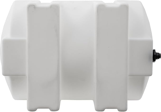 RomoTech 35 Gallon Polyethylene Storage Tank with Legs–Heavy-Duty Horizontal Water Storage Tank for Farms, Industrial or Chemical Use–UV-Resistant, Rustproof, BPA-Free Plastic Liquid Tank, 82126189