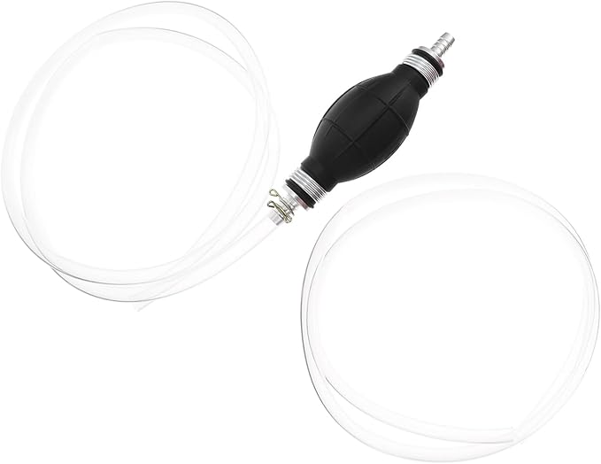 Generic Fuel Transfer Pump Manual Hand Siphon Pump One-way Valve for Gasoline Petrol Oil Transfer Portable Lightweight for Vehicles Lawn Mower and Emergency Use
