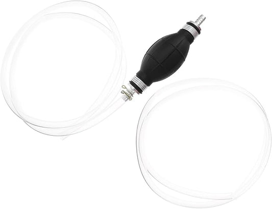 Generic Fuel Transfer Pump Manual Hand Siphon Pump One-way Valve for Gasoline Petrol Oil Transfer Portable Lightweight for Vehicles Lawn Mower and Emergency Use