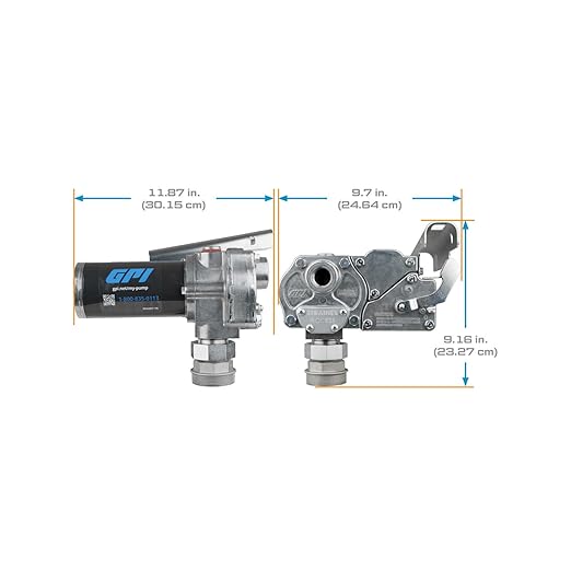 GPI - M-180 Series Fuel Transfer Pump, Manual Shut-off Nozzle, 18 GPM, 12 Volt (110300-1)