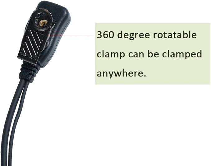 1 Pin Walkie Talkie Earpiece with PTT Mic for Motorola Talkabout MR350R MH230R T260 T600 T200TP T260TP T460 MT350R Two Way Radio 10 Pack