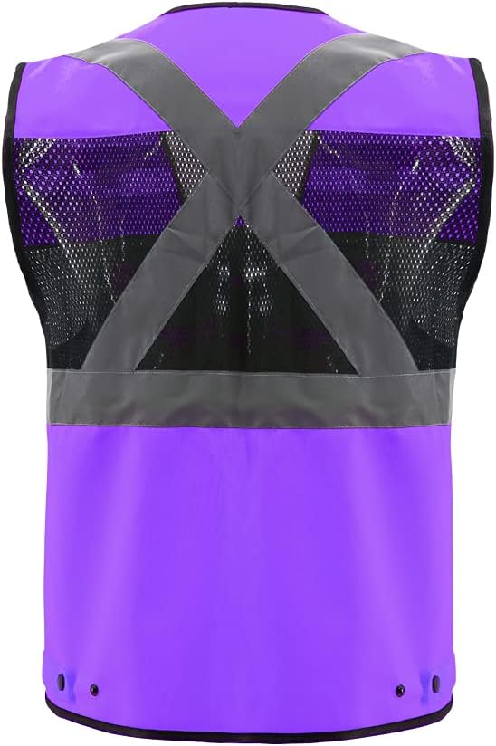 Safety Vest High Visibility Reflective Construction Vest for Men Women
