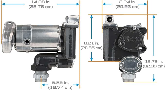 GPRO - V20 Series Fuel Transfer Pump, Automatic Shut-Off Nozzle, 20 GPM, 115 Volt (171000-03)