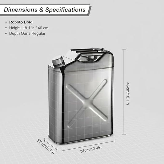 5 Gallon Stainless Steel Water Jug, Portable Camping Water Tank with Spigot, Leak-Proof Hydration Container for Outdoor, Hiking, RV, Emergency Water Storage