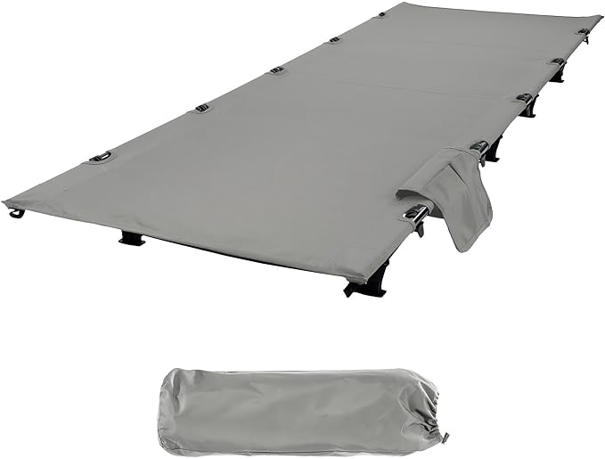 Elevon Camping Cot, 28" Extra Wide Sleeping Cot, Portable Folding Tent Camping Bed, Compact for Outdoor Travel, Base Camp, Hiking, Mountaineering, Lightweight Backpacking, 400lb Capacity
