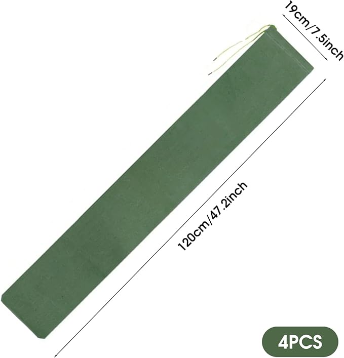 Sand Bags for Flooding 4Pcs Reusable Flood Barrier, 47.2x7.5 Inch Canvas Flood Water Barrier, Suitable for Indoor and Outdoor