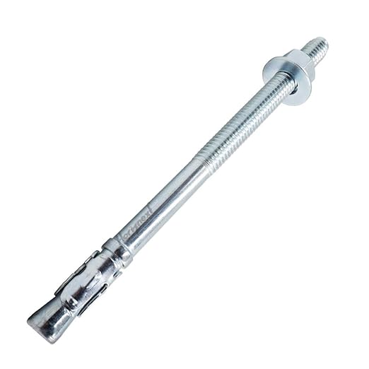 1/2" x 7" Wedge Anchor, for Cement and Concrete only, zinc-Plated Carbon Steel Screws and lag Bolts （ 10 pcs