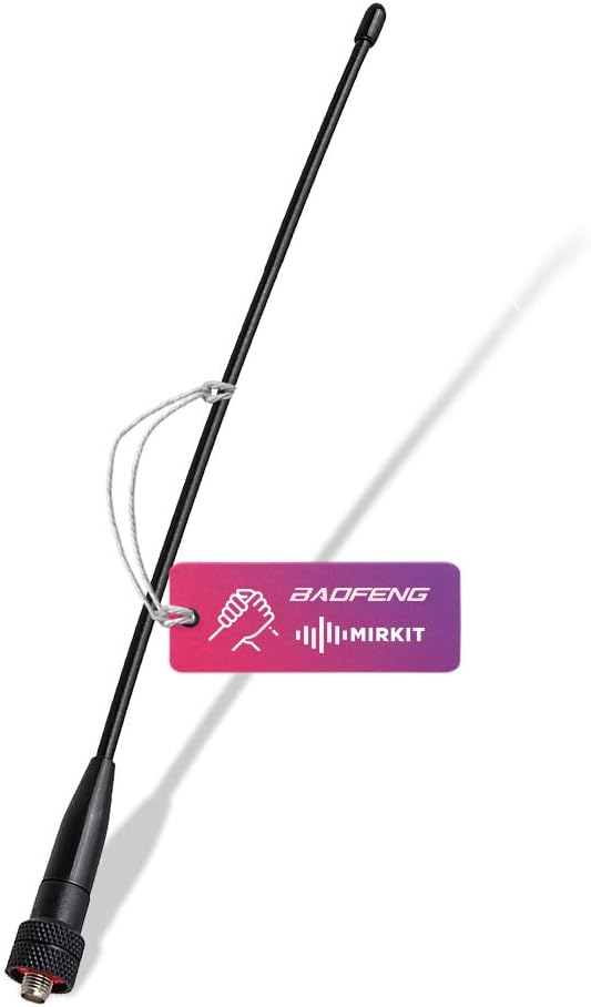 Dual Band Radio Antenna 15.6 inch VHF/UHF (144/430mhz) - Handheld Ham Radio Antenna, Suitable with Baofeng - Antenna Upgrade for Walkie Talkie UV5R, UV82 and Other Models with SMA-Female Connectors