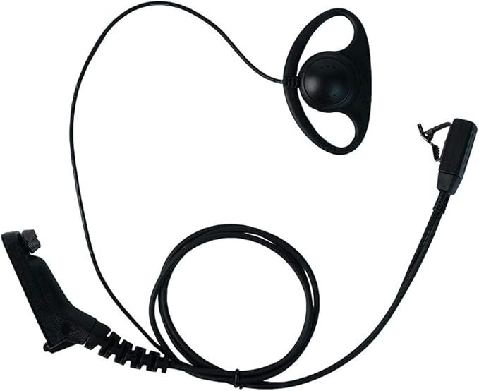 Caroo XPR 6550 Earpiece with Mic, D Shape Headset for Motorola APX4000 APX6000 APX7000 APX900 XPR6350 XPR6580 XPR7350 7350e XPR7380 XPR7550 7550e XPR7580 7580e Two Way Radio Walkie Talkie