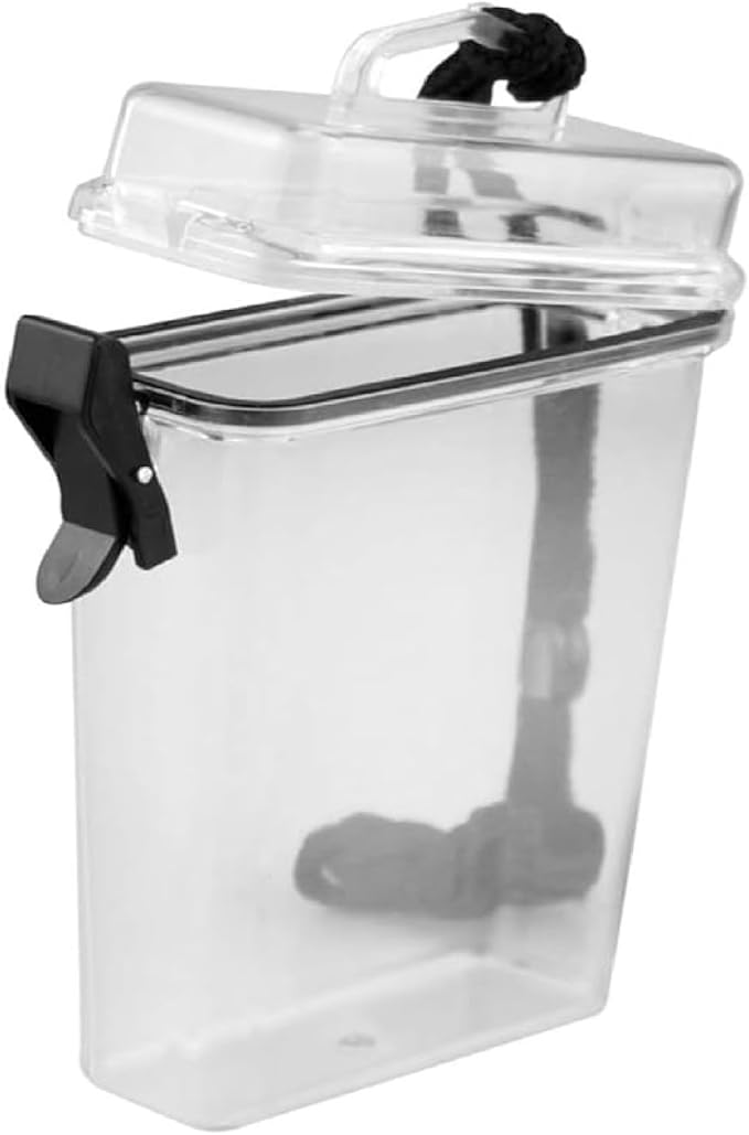 ASR Outdoor Hard Case Waterproof Camping First Aid Storage Container, 5.5 Inch, Clear