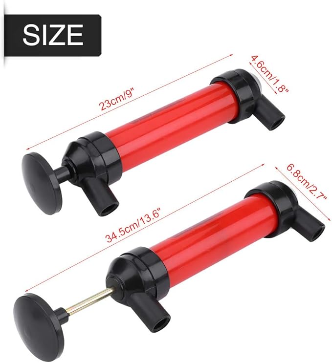 RA990 Multi-Use Siphon Fuel Transfer Pump Kit Travel Emergency Manual Vehicle Tool (for Gas Oil and Liquids)