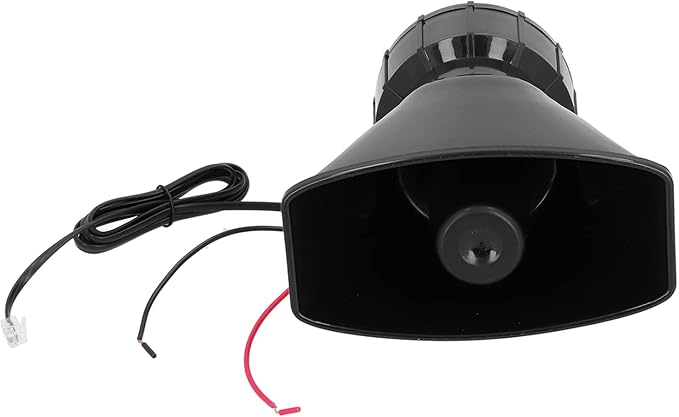 Car Horn Public - Address Speaker, DC12V Siren Sound System for Motorcycle and Off - Road Vehicle, 100W Loud Alarm with PA Mic and Installation Kit, Compatible with Car
