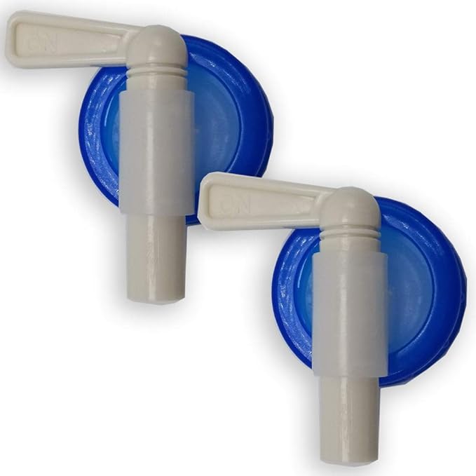 WaterStorageCube 2-Pack Spigot Cap Replacement for Collapsible Water Container Cubes (not Bags), Fits Cubes from All Brands with Same Blue Spigot Cap, Fits 1.3g, 2.6g, 5.3g