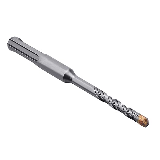 1/4 in x 4.33 in (6 x 110mm) SDS Plus Rotary Hammer Drill Bit, Concrete Drill Bit for Concrete, Brick, Cement and Stone, Length : 110mm / 4.33 inch, 1/4 inch （ 6mm