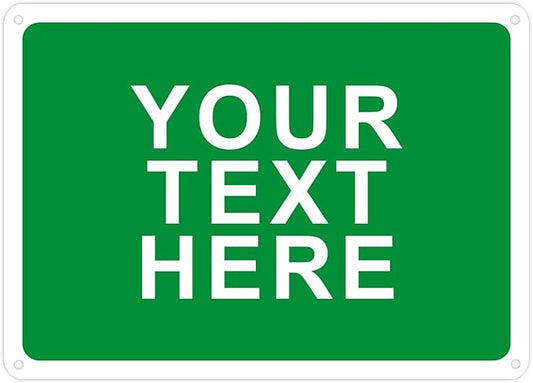Custom Signs Outdoor Metal for Home Office Business Decor | Personalized, Door, Porch, Delivery. For Outside Or Inside Use. UV Resistant .040 Solid Aluminum. By avgrafx