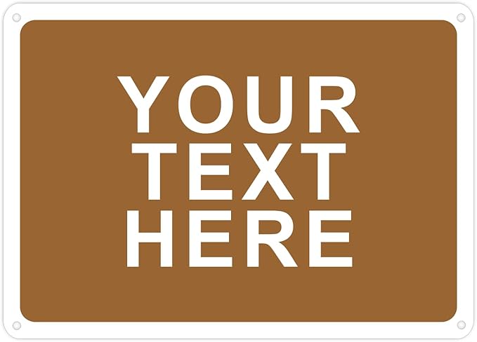 Custom Signs Outdoor Metal for Home Office Business Decor | Personalized, Door, Porch, Delivery. For Outside Or Inside Use. UV Resistant .040 Solid Aluminum. By avgrafx