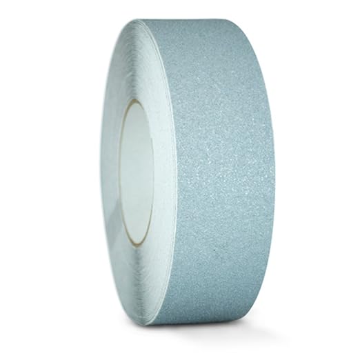 GGR Supplies T.R.U. NST-20C Gray Non-Skid Tape 1 in. Wide x 60 ft. Length Safety Way 60 Grit Anti Slip Traction Tape 32 Mil No Slip