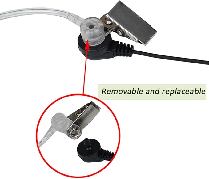 Walkie Talkie Headset with Mic PTT for Motorola,Acoustic Tube Earpiece for Talkabout MH230R MR350R T200 T200TP T260 T260TP T460 T600 MT350R Two Way Radio 10 Pack