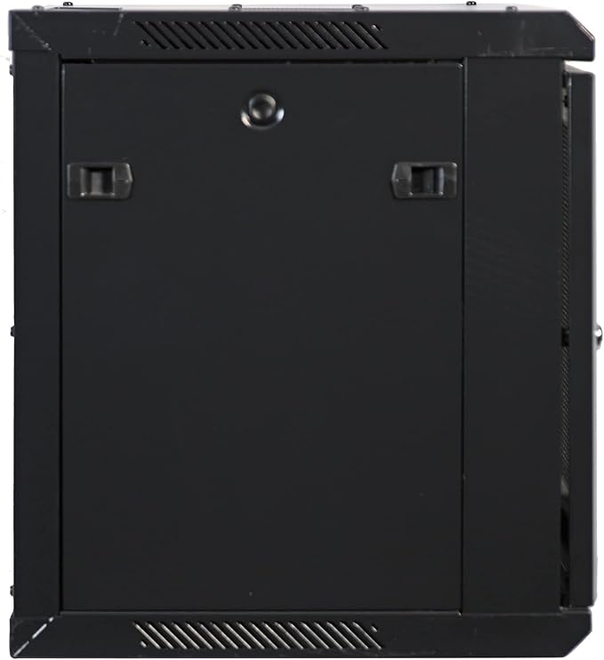 9U Professional Wall Mount Network Server Cabinet Enclosure 19-Inch Server Network Rack Low-Profile Black