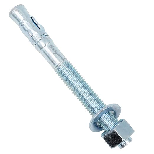 3/4"x 7" Wedge Anchor, for Cement and Concrete only, zinc-Plated Carbon Steel Screws and lag Bolts （ 30 pcs
