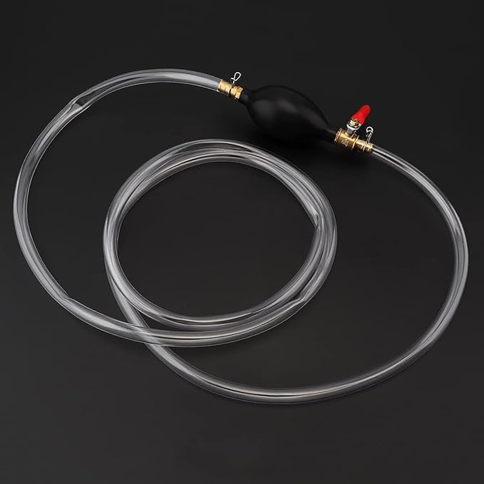 Gasoline Siphon Hose Pump, Hand Fuel Transfer Pump, Portable Manual Fuel Transfer Pump for Gas Gasoline Petrol Diesel Oil Liquid Water Fish Tank