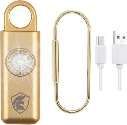 Personal Safety Alarm Rechargeable (Gold)