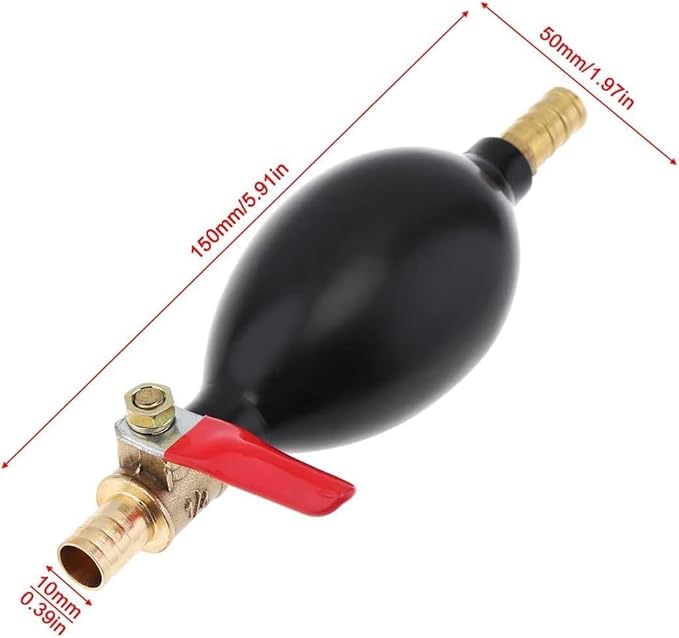 Gasoline Siphon Hose Pump, Hand Fuel Transfer Pump, Portable Manual Fuel Transfer Pump for Gas Gasoline Petrol Diesel Oil Liquid Water Fish Tank