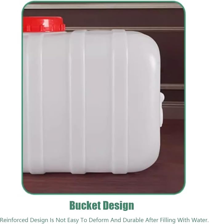 Food Grade Water Carrier 45L/75L/100L/200L Water Container Water Container with Faucet，Portable Water Storage Jug Perfect for Outdoors Camping Hiking Emergency(Size:45L/11.88gal)