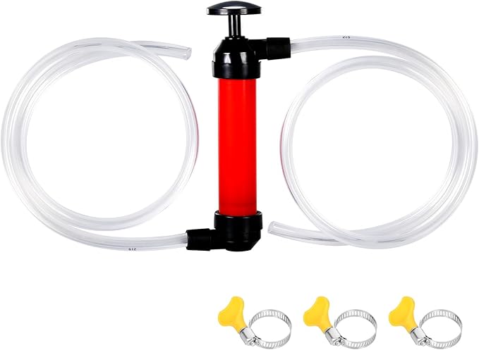 Multi purpose liquid transfer pump,manual pump siphon, fish tank siphon pump, fuel siphon pump, lawn mower oil pump, RV Antifreeze Pump Kit.Suitable for transferring liquids such as water and fuel.