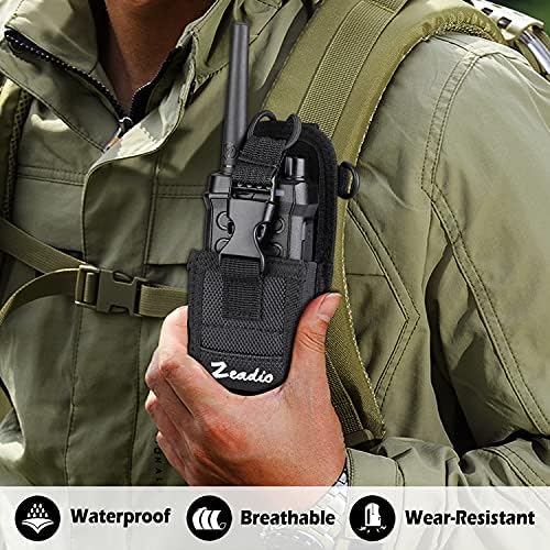 Zeadio Versatile Two-Way Radio Case, Universal Durable Holster Pouch Case Holder for Two-Way Radio Walkie Talkies (ZNC-D, Pack of 12)