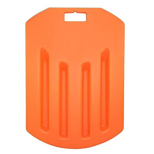 LINE2design CPR Rescue Lifesaver Board - EMS Medical First Aid Supplies Cardiac Board - Home Pool CPR Easy Patient Lifting Portable Lightweight Recessed Handle Lifesaver CPR Board - Orange