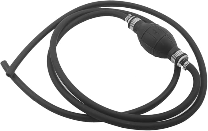 Fuel Transfer Siphon Pump for Gasoline and Oil High Flow Hand Pump with Rubber Hose Inner Portable Vehicle Emergency Fuel Transfer Tool for Cars and Trucks