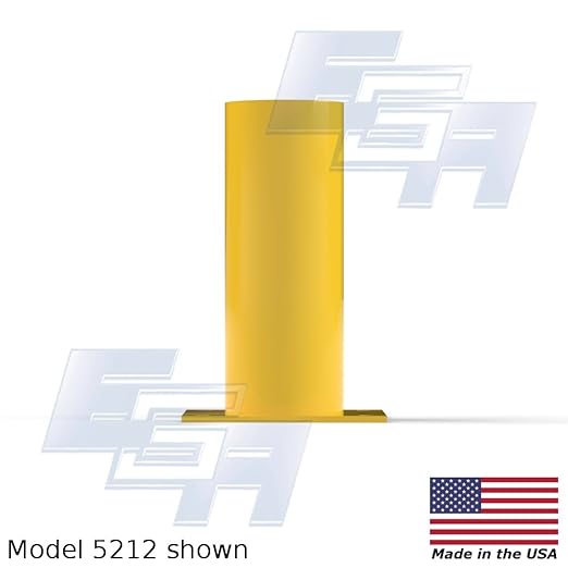 Pallet Racking Post Protector 12" Tall for 3" Diameter Columns [10 Pack], by EGA Products - Protects Employee Safety and Helps Reduce Damaged Racks [Made in USA]