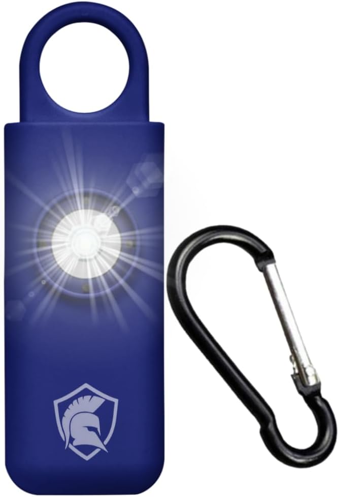 The Original Personal Safety Alarm for Women - Loud Siren, Strobe Light and Key Chain 2.0 Version (Navy Blue)