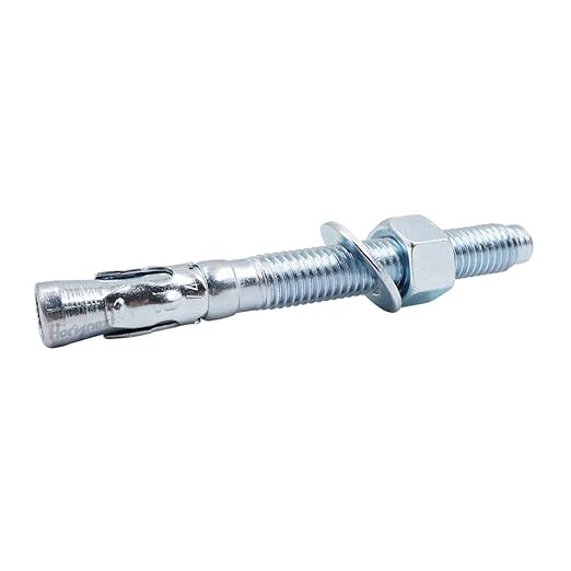 1/2" x 3-3/4" Wedge Anchor, for Cement and Concrete only, zinc-Plated Carbon Steel Screws and lag Bolts （ 10 pcs